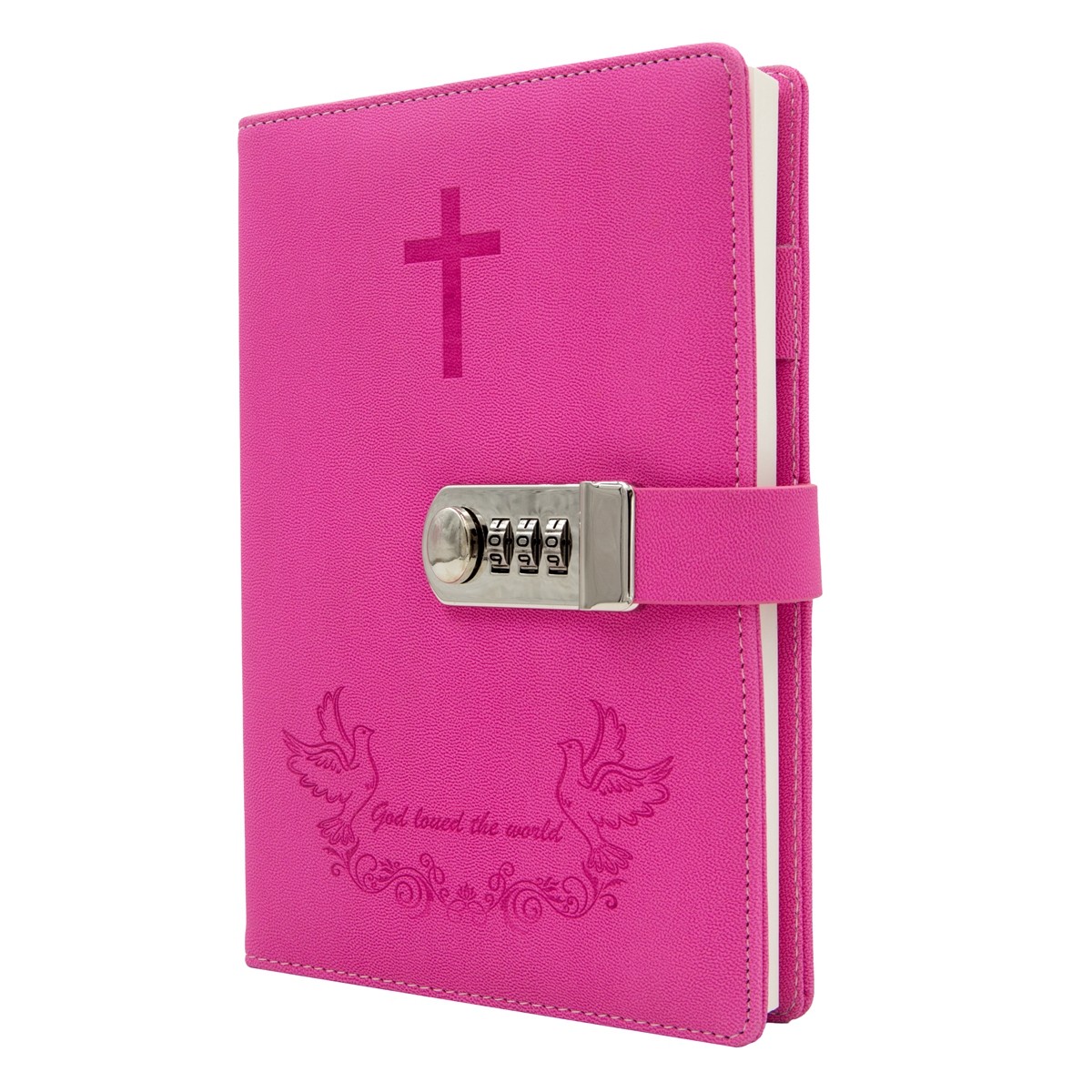 details about christian journal for women with combination lock rose faux leather lined pages christian cover pages